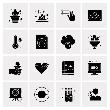 16 Evrensel Simge İş Vektörü