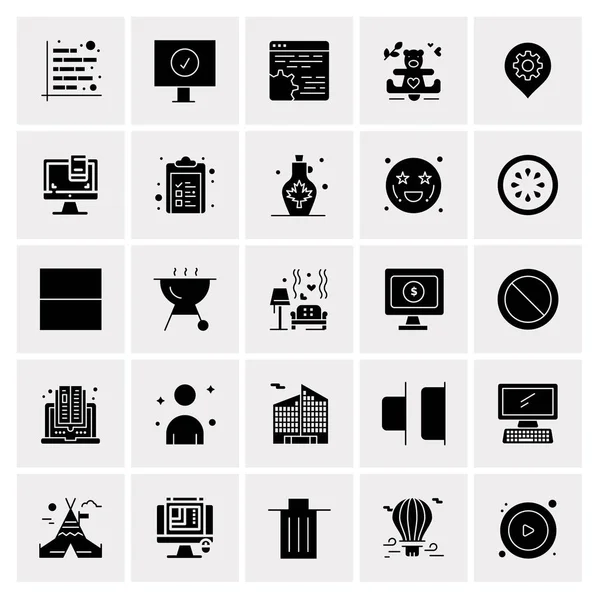 Set of 25 Universal Business Icons Vector — Stockový vektor