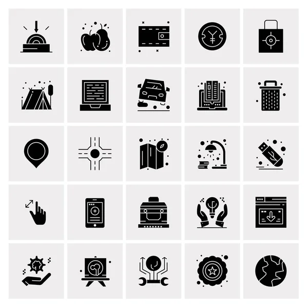 Set de 25 iconos de negocio universales Vector — Vector de stock