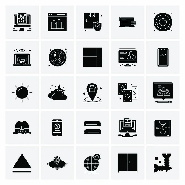 Set van 25 Universele Business Iconen Vector — Stockvector