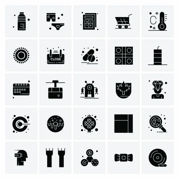 Set of 25 Universal Business Icons Vector — Stockový vektor