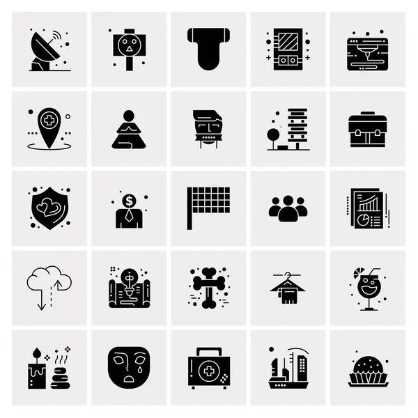 Set of 25 Universal Business Icons Vector — Stockový vektor