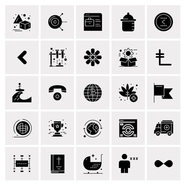 Set de 25 iconos de negocio universales Vector — Vector de stock