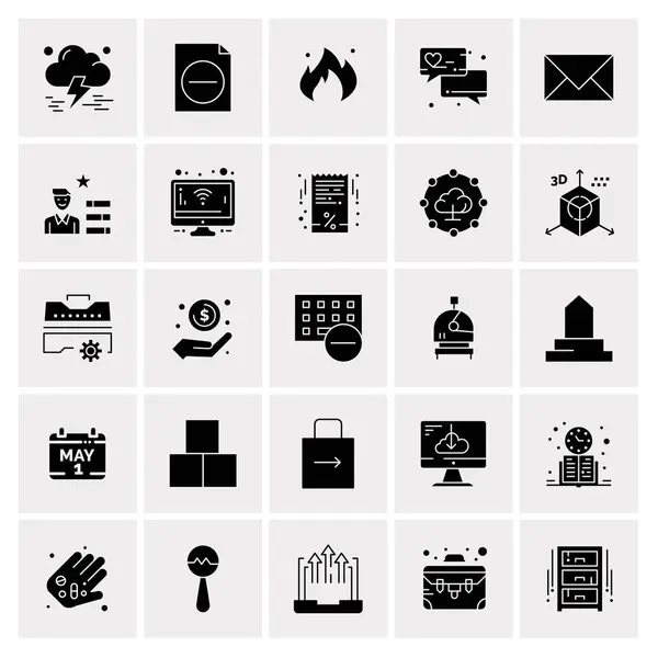 Set de 25 iconos de negocio universales Vector — Vector de stock