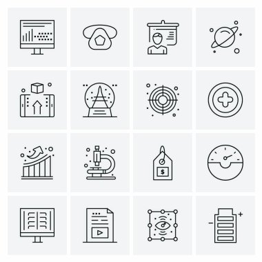 16 Evrensel Simge İş Vektörü