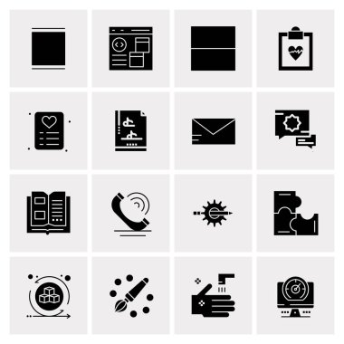 16 Evrensel Simge İş Vektörü