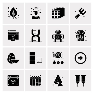 16 Evrensel Simge İş Vektörü