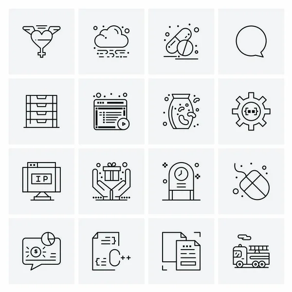 Iconos Comerciales Universales Vector Icono Creativo Ilustración Para Usar Web — Vector de stock