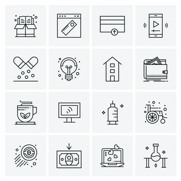 Universal Business Icons Vector Δημιουργική Εικονογράφηση Εικονιδίου Για Χρήση Web — Διανυσματικό Αρχείο