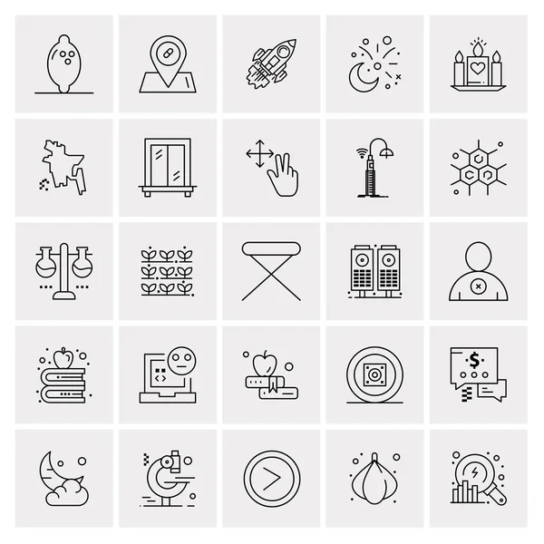 Set van 25 Universele Business Iconen Vector — Stockvector