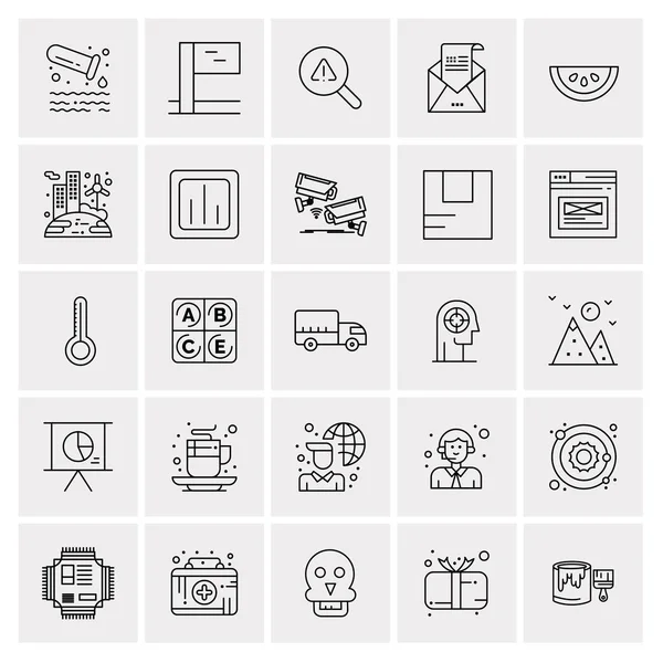 Σύνολο 25 Universal Business Icons Vector — Διανυσματικό Αρχείο