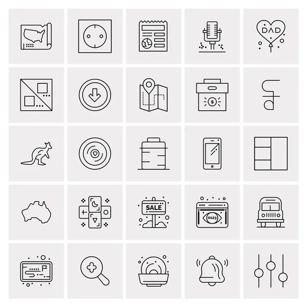 Universal Business Icons Διάνυσμα Δημιουργική Εικονογράφηση Εικονιδίου Για Χρήση Web — Διανυσματικό Αρχείο