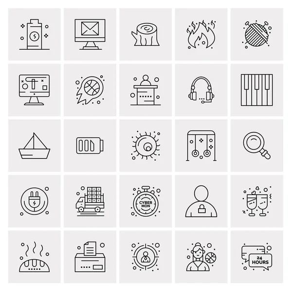 Set de 25 iconos de negocio universales Vector — Archivo Imágenes Vectoriales