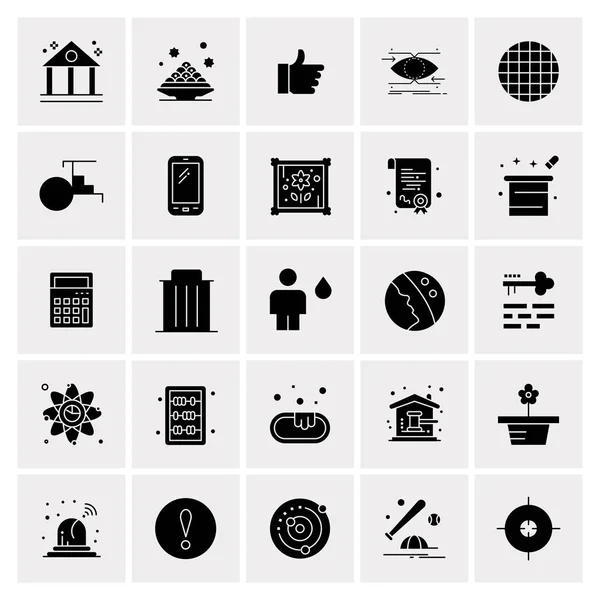 Set of 25 Universal Business Icons Vector — Stockový vektor