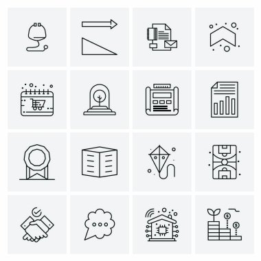 16 Evrensel Simge İş Vektörü