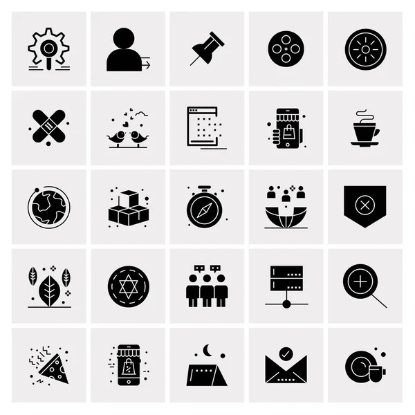 Set of 25 Universal Business Icons Vector — Stock Vector