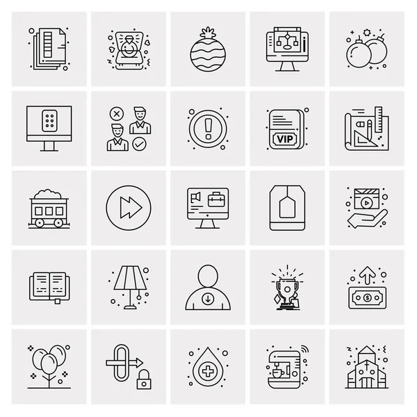 Набір з 25 універсальних бізнес іконок Вектор — стоковий вектор