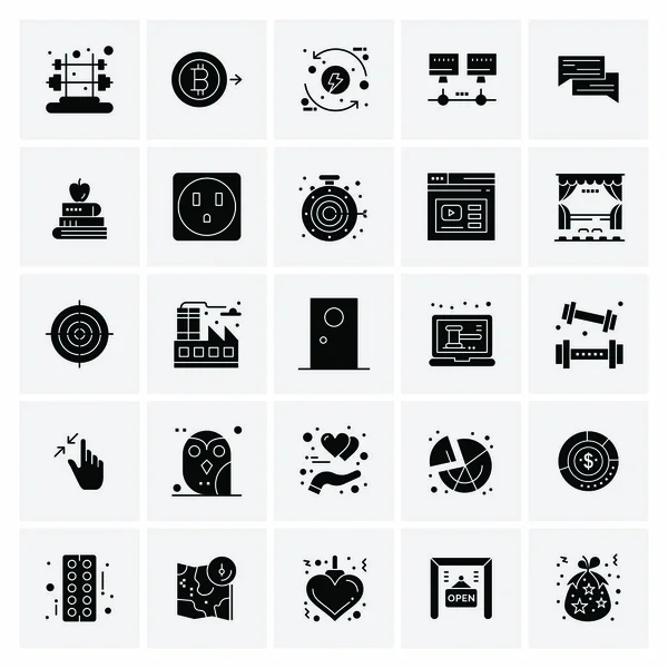 Set van 25 Universele Business Iconen Vector — Stockvector