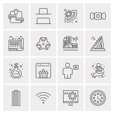 16 Evrensel Simge İş Vektörü