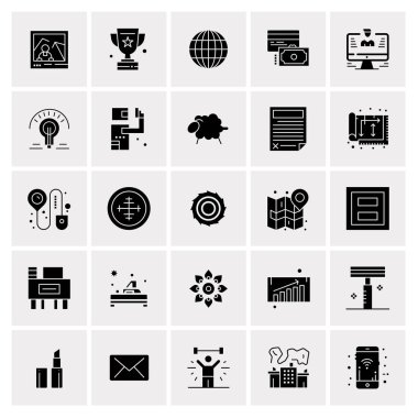 25 Evrensel İş Simgesi Vektörü Kümesi