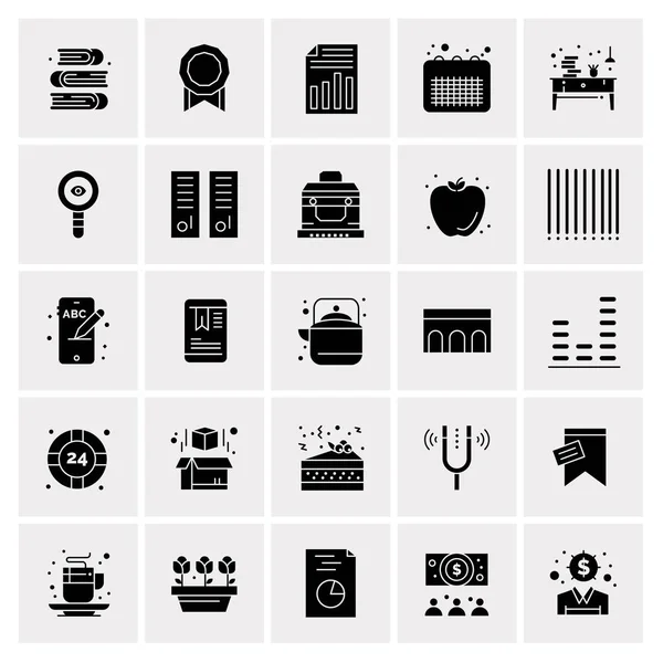 Σύνολο 25 Universal Business Icons Vector — Διανυσματικό Αρχείο