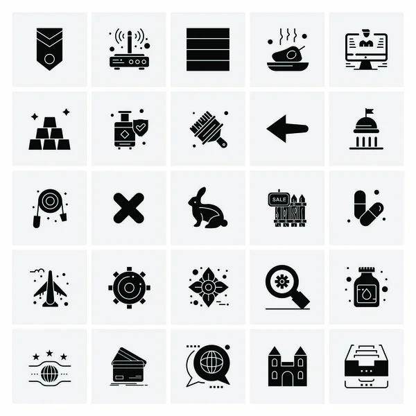 Set de 25 iconos de negocio universales Vector — Vector de stock