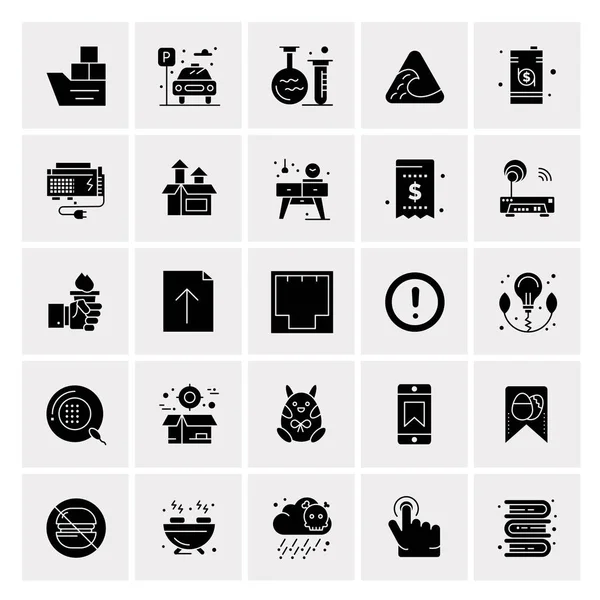 Σύνολο 25 Universal Business Icons Vector — Διανυσματικό Αρχείο