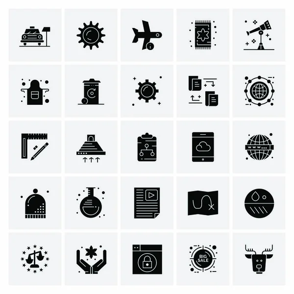 Σύνολο 25 Universal Business Icons Vector — Διανυσματικό Αρχείο