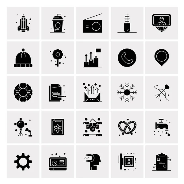 Set de 25 iconos de negocio universales Vector — Vector de stock