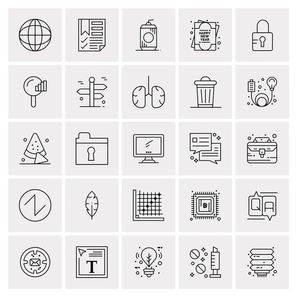Набір з 25 універсальних бізнес іконок Вектор — стоковий вектор