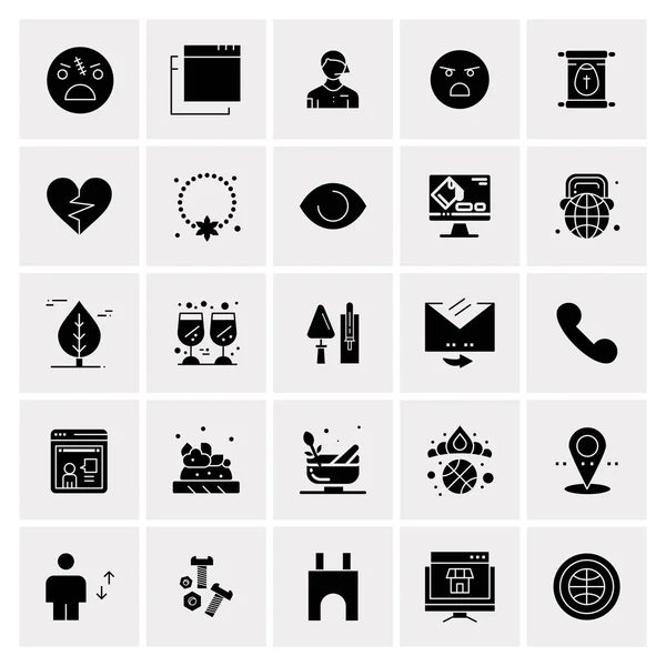 Set of 25 Universal Business Icons Vector — Stockový vektor