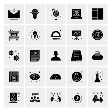 25 Evrensel İş Simgesi Vektörü Kümesi