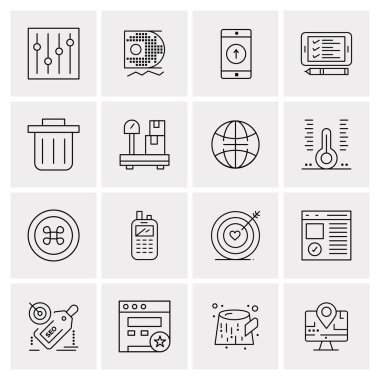 16 Evrensel Simge İş Vektörü