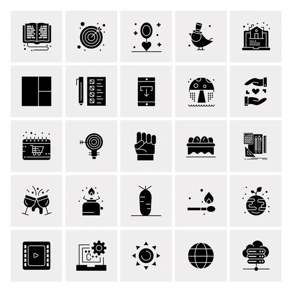 Set of 25 Universal Business Icons Vector — Stockový vektor