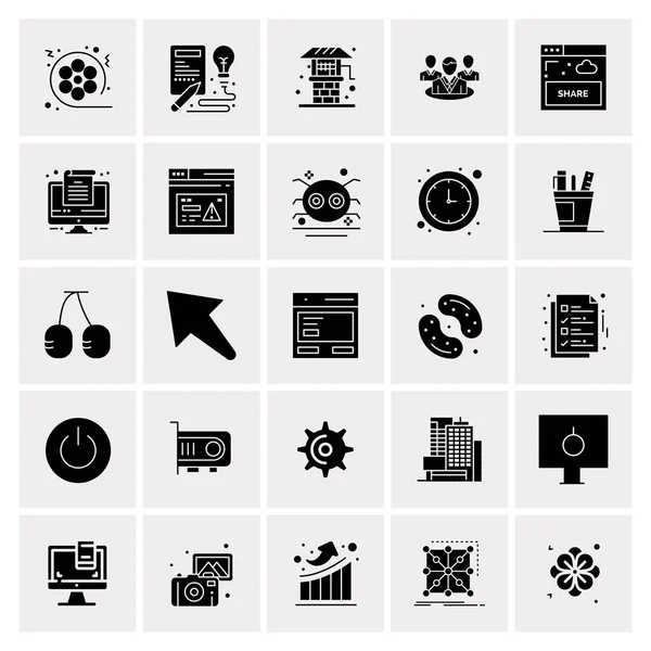 Σύνολο 25 Universal Business Icons Vector — Διανυσματικό Αρχείο