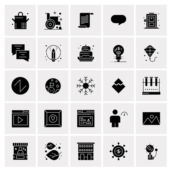 Set de 25 iconos de negocio universales Vector — Vector de stock