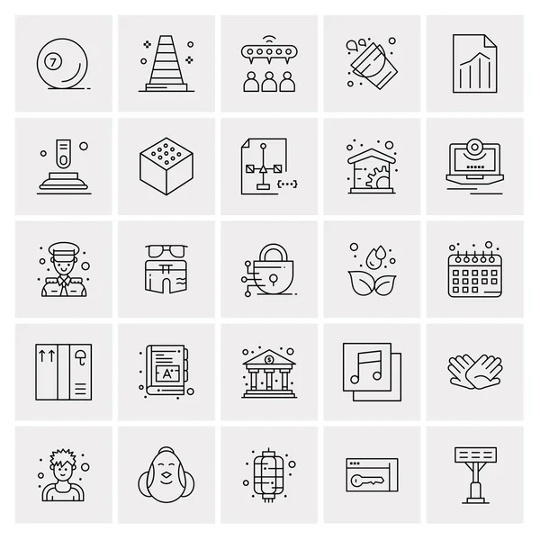 Set de 25 iconos de negocio universales Vector — Archivo Imágenes Vectoriales