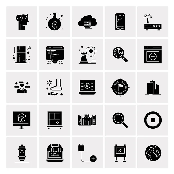 Set de 25 iconos de negocio universales Vector — Vector de stock