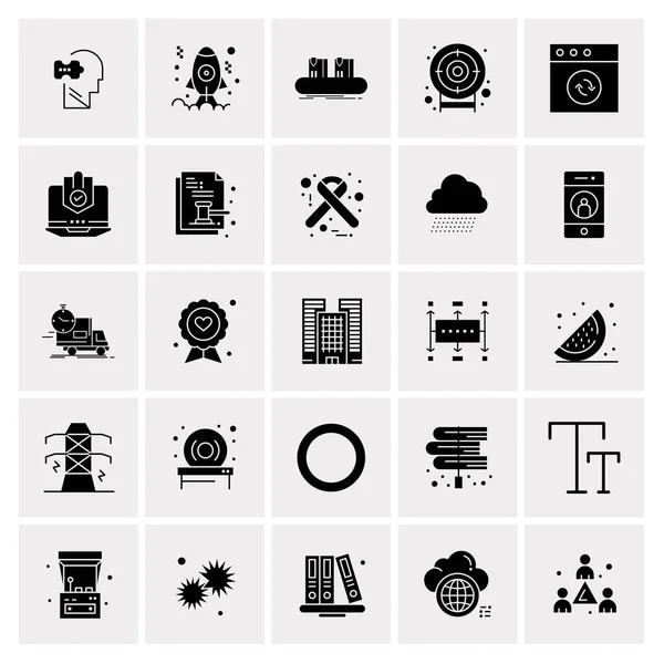 Set of 25 Universal Business Icons Vector — Stockový vektor