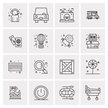 16 Evrensel Simge İş Vektörü