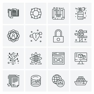 16 Evrensel Simge İş Vektörü