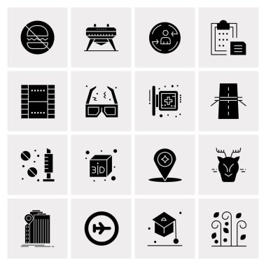 16 Evrensel Simge İş Vektörü