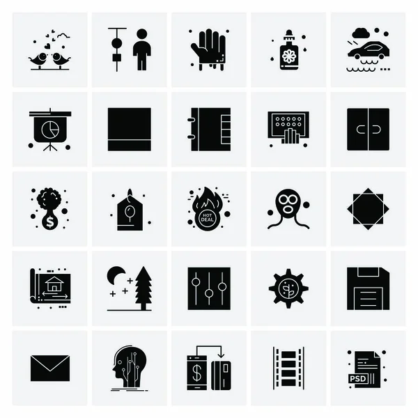 Set de 25 iconos de negocio universales Vector — Archivo Imágenes Vectoriales