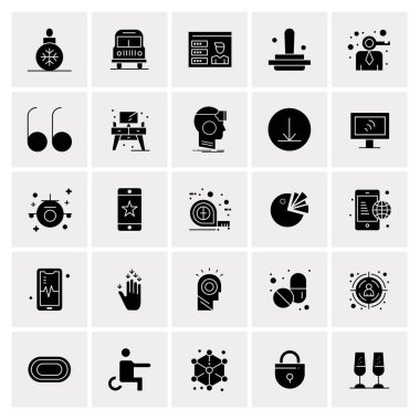 25 Evrensel İş Simgesi Vektörü Kümesi