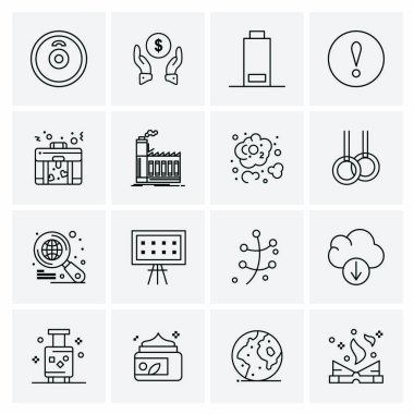 16 Evrensel Simge İş Vektörü