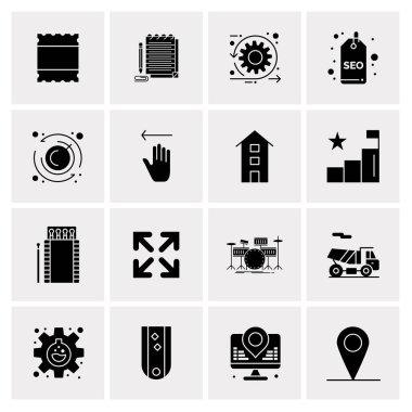 16 Evrensel Simge İş Vektörü