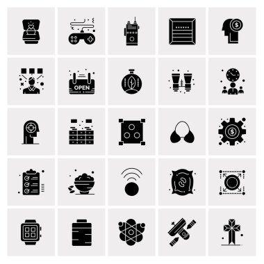 25 Evrensel İş Simgesi Vektörü Kümesi