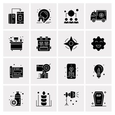 16 Evrensel Simge İş Vektörü