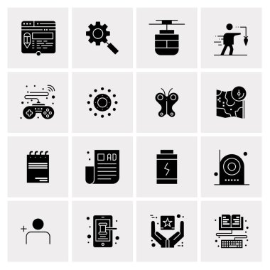 16 Evrensel Simge İş Vektörü