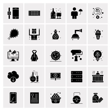 25 Evrensel İş Simgesi Vektörü Kümesi